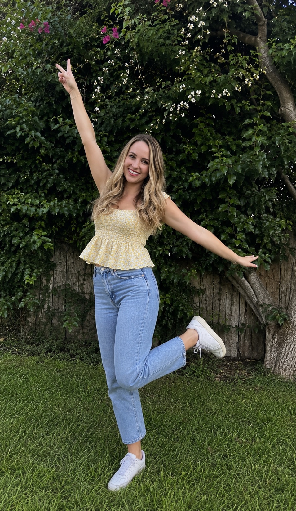 Brittni in the garden